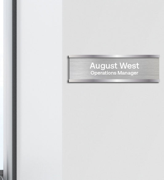 Metal Name Plate and Mount