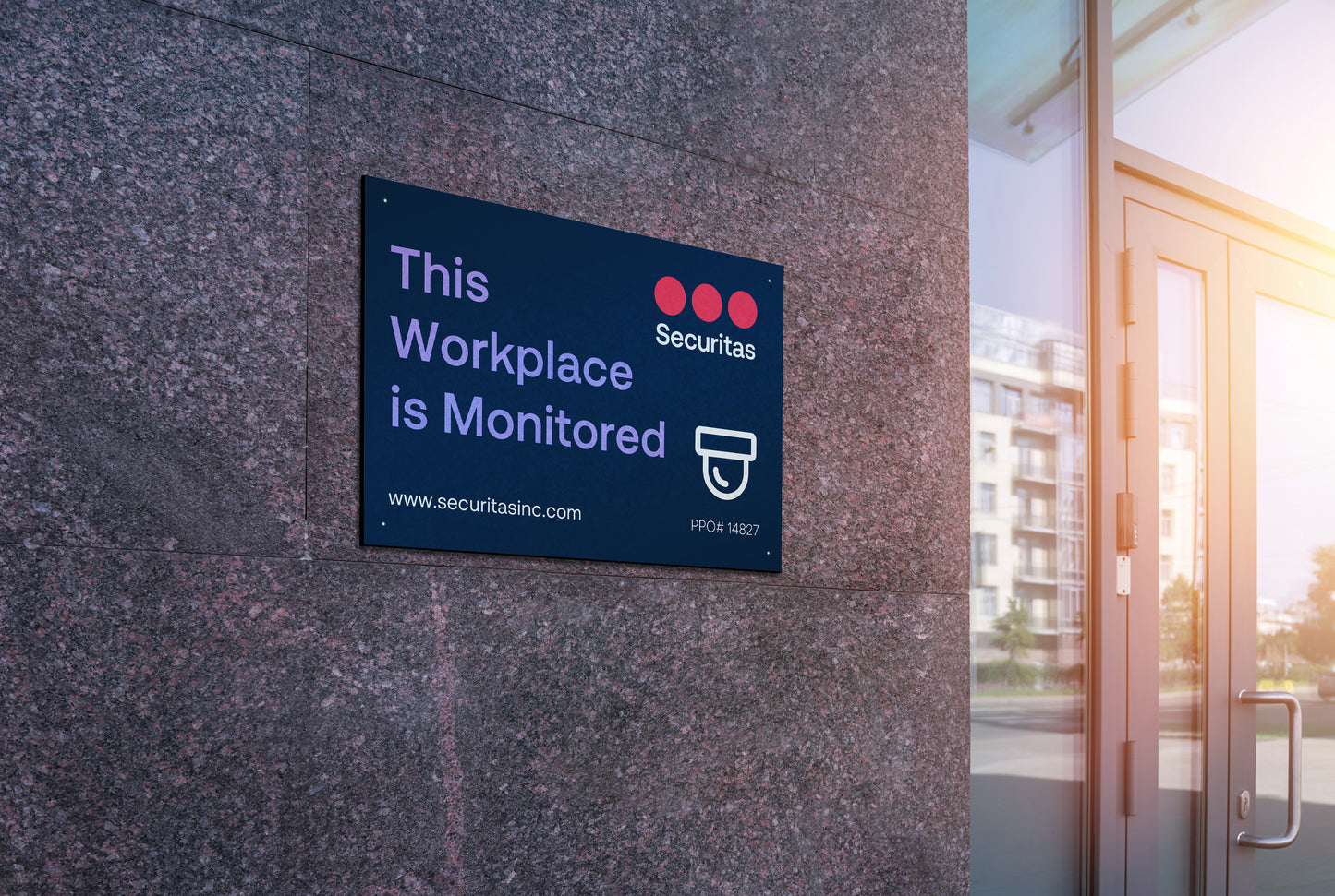 Workplace Monitored (California) Sign