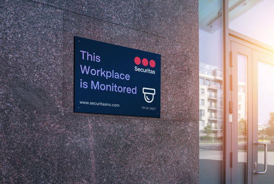 Workplace Monitored (California) Sign