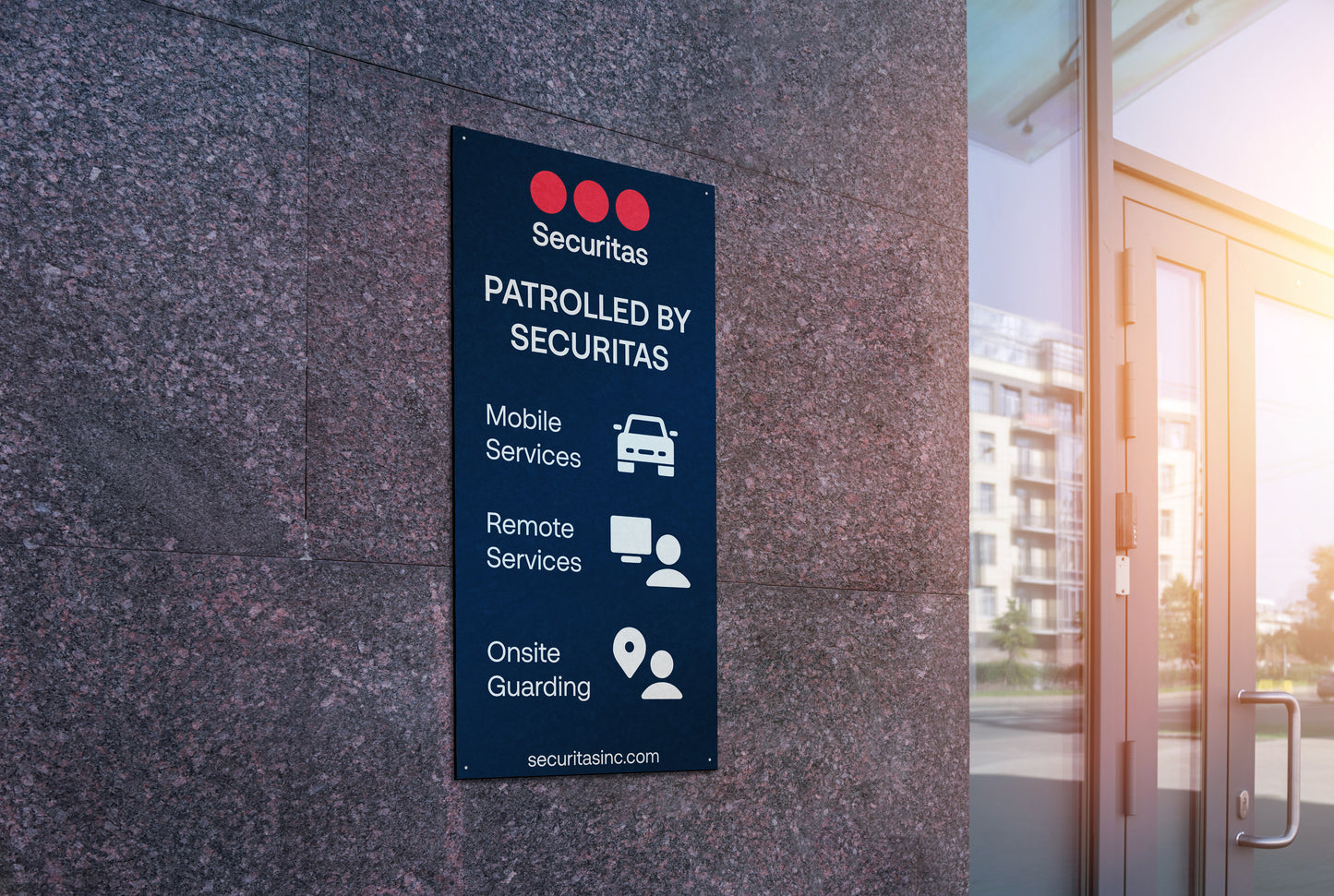 Patrolled (Vertical) Sign