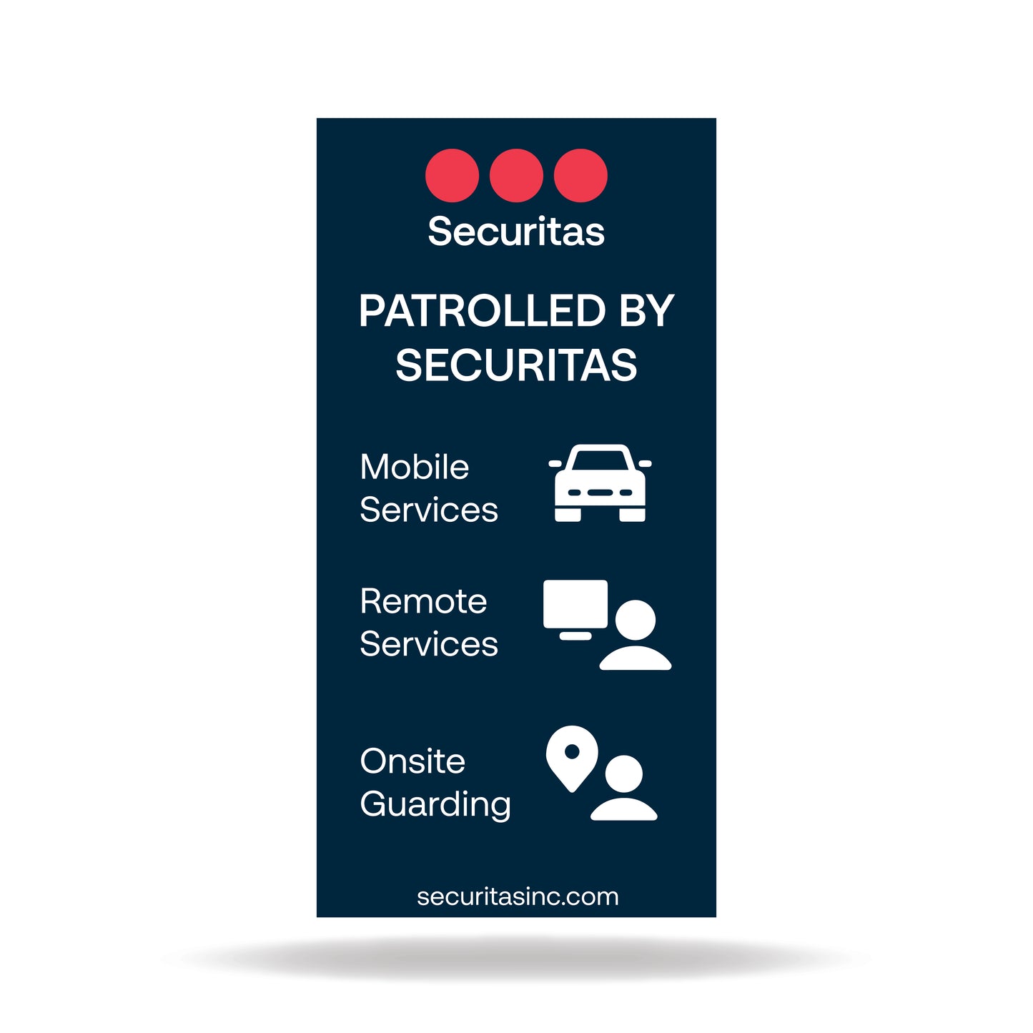 Patrolled (Vertical) Sign