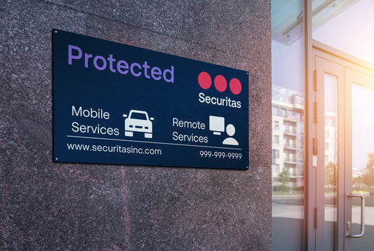 Protected (with Services) Sign